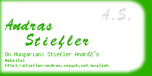 andras stiefler business card